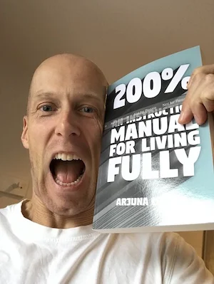 200% Life Online course A very happy chap with his copy (me!)